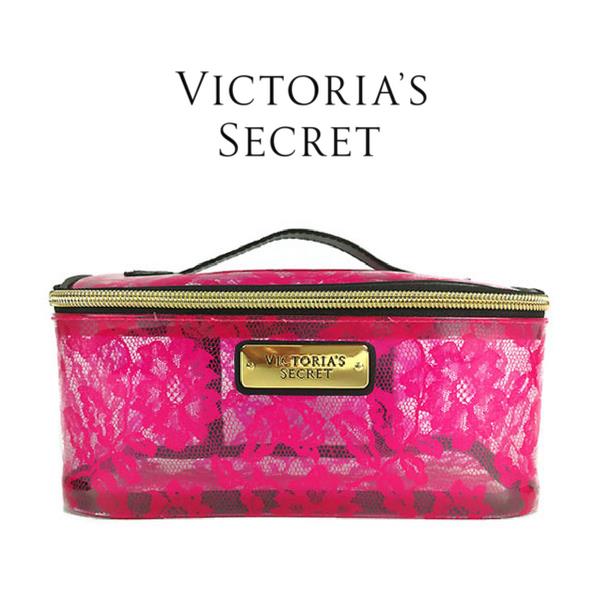 (DAS VCHB214) Authentic Victoria's Secret PVC Lace Cosmetic Case