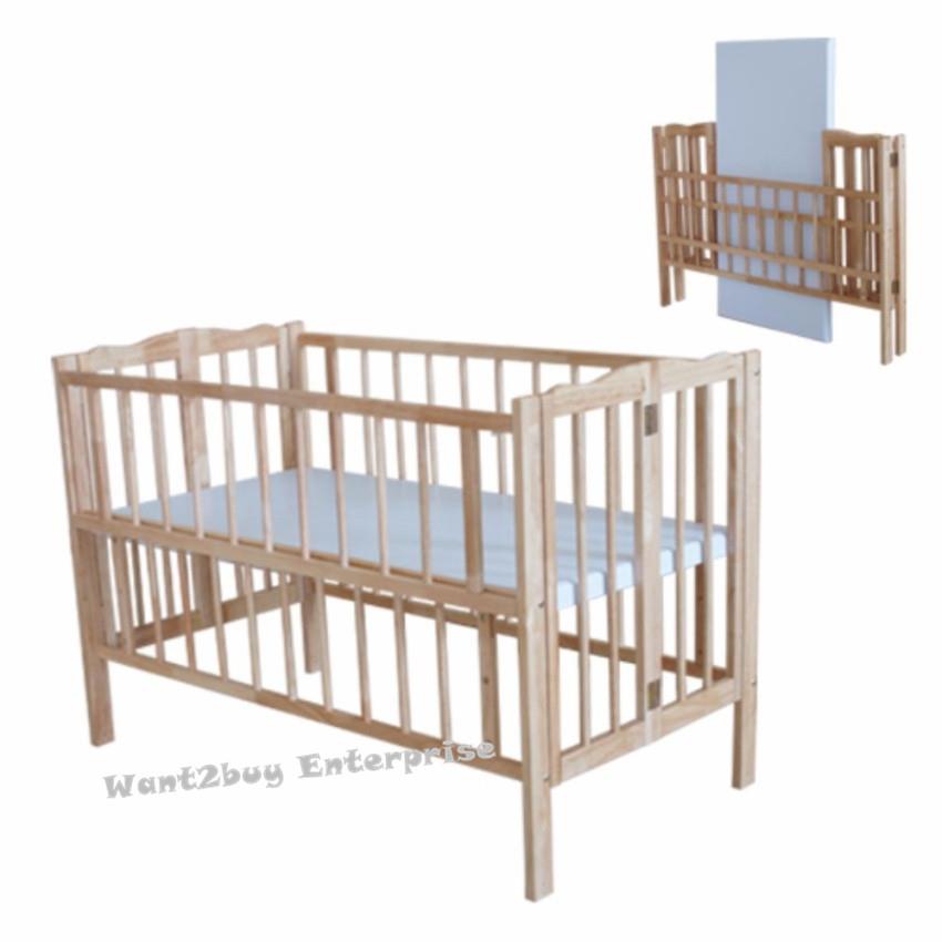 My Dear Baby Cot Natural Foldable C End 8 24 12 15 Am