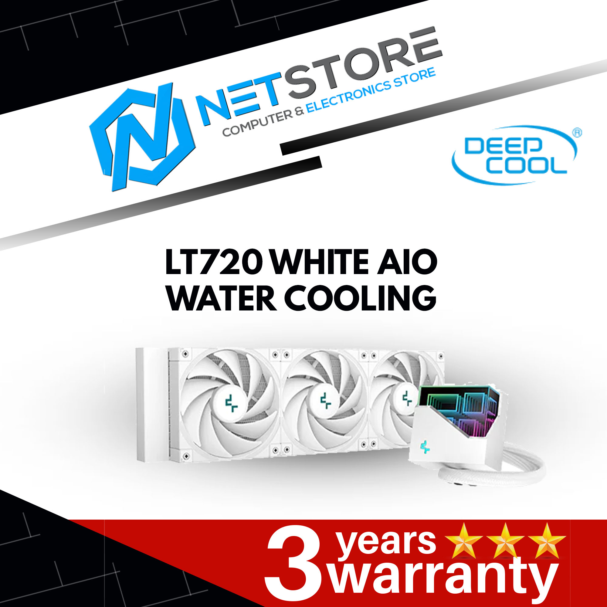 DEEPCOOL LT720 WHITE AIO WATER COOLING - R-LT720-WHAMNF-G-1
