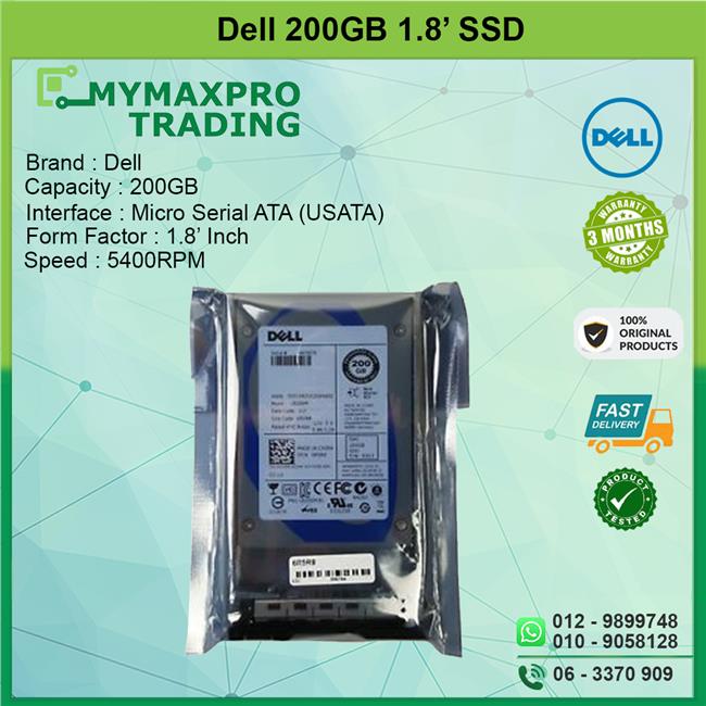 Dell 200GB 5.4Krpm 1.8&#39; SATA SSD FH0R6