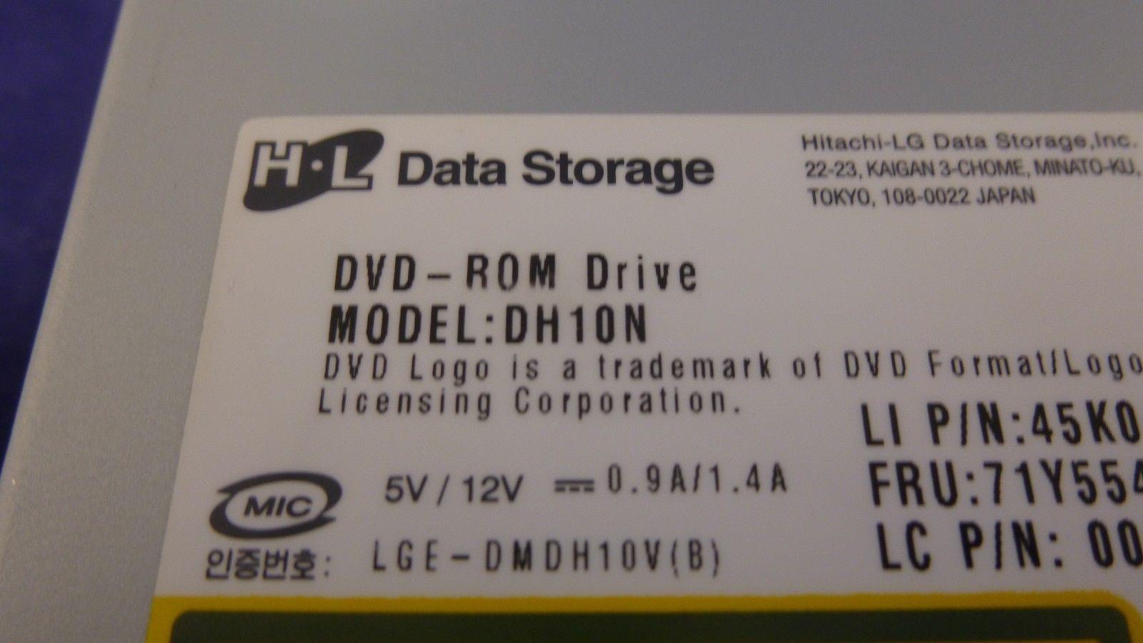DELL 45K0460 H-L DATA STORAGE DH10N BLACK DVD-ROM SATA DRIVE 71Y5543