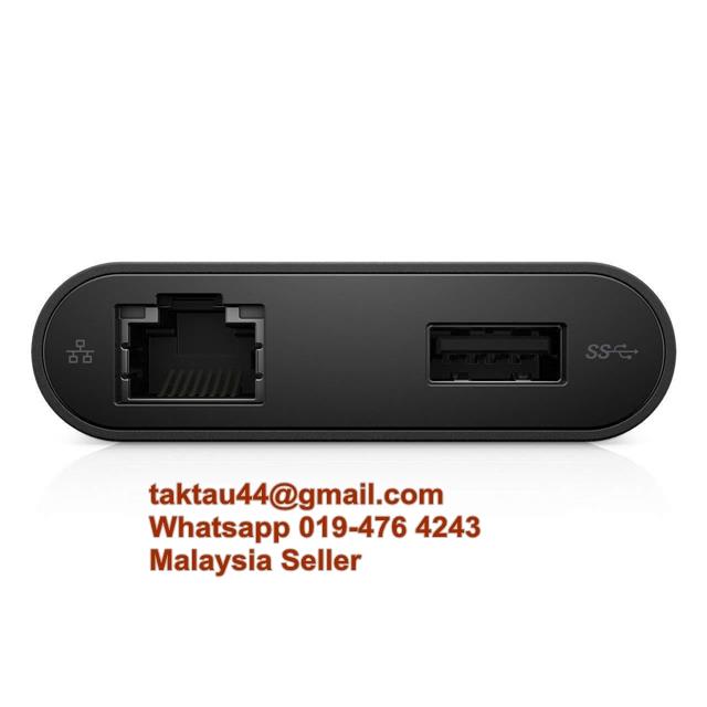Dell DA200 Adapter, USB Type C to HDMI / VGA / Ethernet / USB 3.0