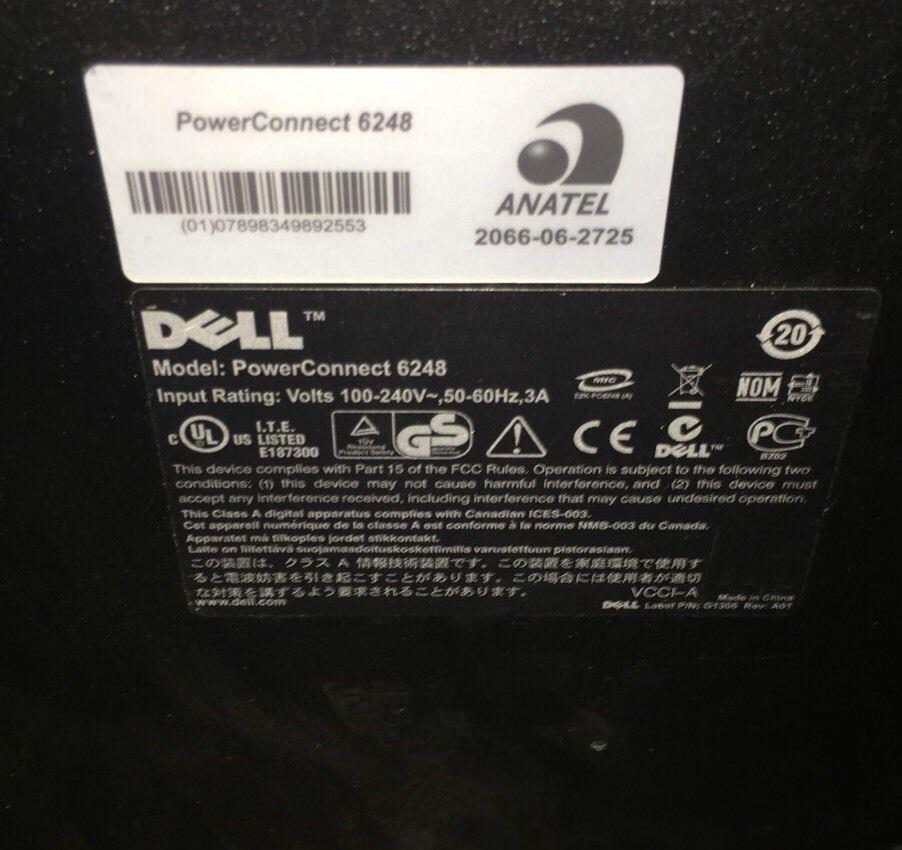 Dell PowerConnect 6248 48 Port Ethernet L3 10GE Layer 3 45W0412 IBM XI