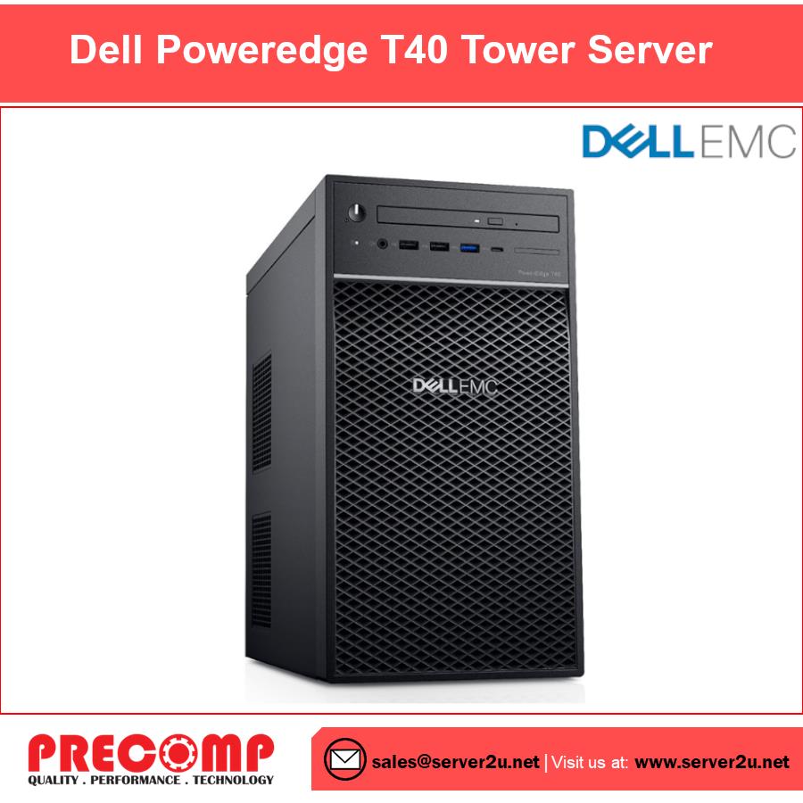 Dell PowerEdge T40 Tower Server (E-2224G.8GB.1TB) (T40-E2224G)