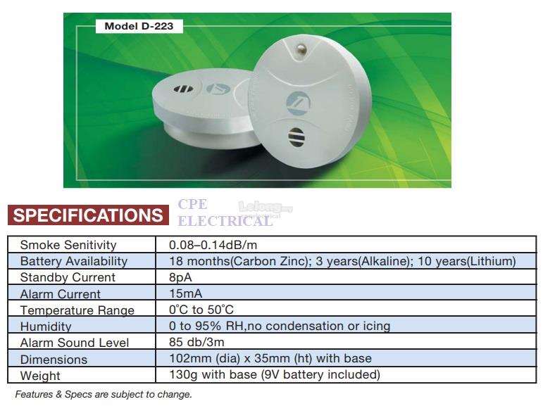 Demco smoke detector