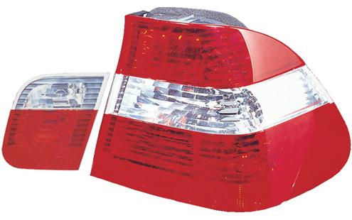 DEPO Bmw E46 98-04 4D `98-02 Tail Lamp Crystal Red/Clear [BM02-RL02-U]