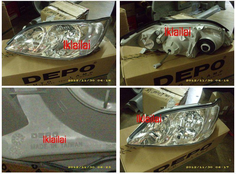 DEPO Toyota Camry '02-03 Crystal Head Lamp [Price per si