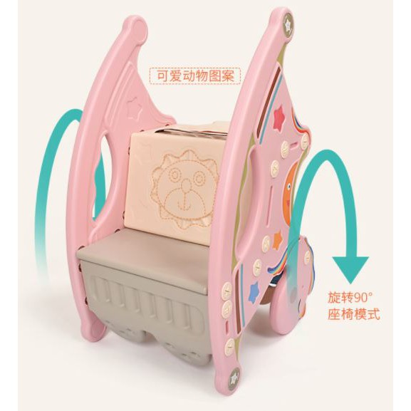 New Design 2 In 1 Baby Multi-Color Baby Rocking Horse And Chair With Music