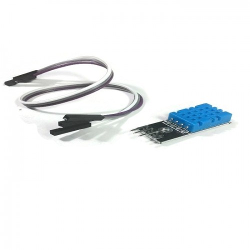 DHT11 Temperature and Relative Humidity Sensor with Jumper Wires