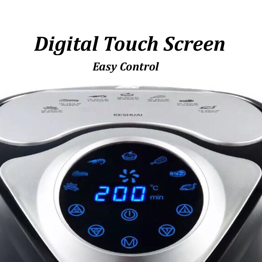 Digital Air Fryer with Touch Control (end 5/2/2023 12:00 AM)