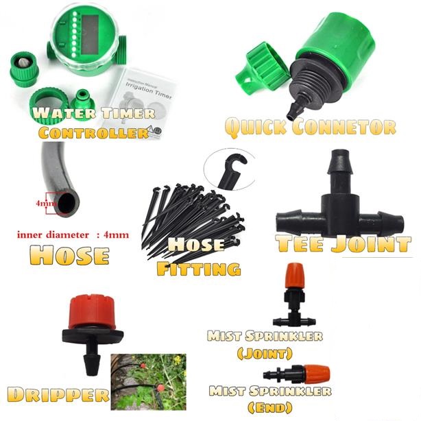 Digital Water Timer Controller Home Garden Irrigation Set Programs