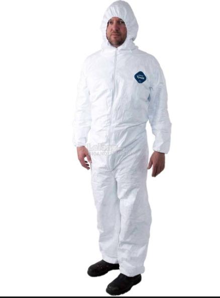 Disposable Coverall HDPE Micropo Dupont Tyvek 400 127S NFR Covid-19 ZZ