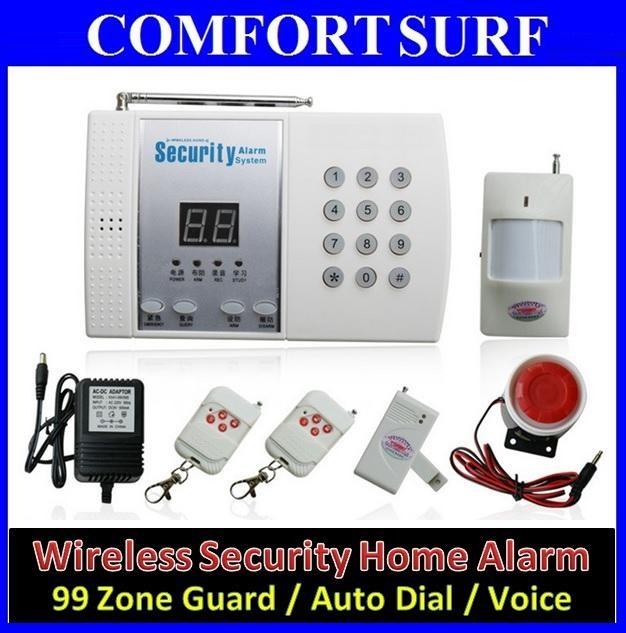 New Diy 99 Zone Pstn Wireless Burglar Alarm Home House Security System