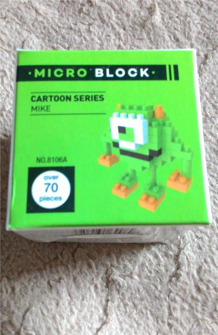 DIY Cartoon LEGO Micro Nano Block - Mike Monster
