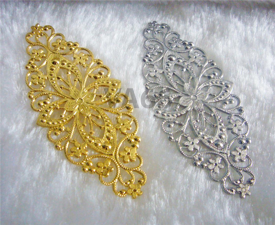 Diy Silver Gold Filigree Lace Exte End 10 15 2018 11 02 Am Diy Silver Gold Filigree Lace Extension Large Chandelier Earrings Part