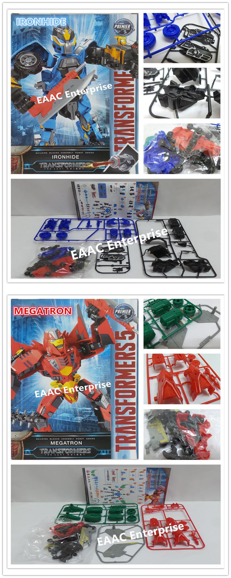 DIY Transformers 5 Tobot Robot Series Megatron Ironhide Shockwave
