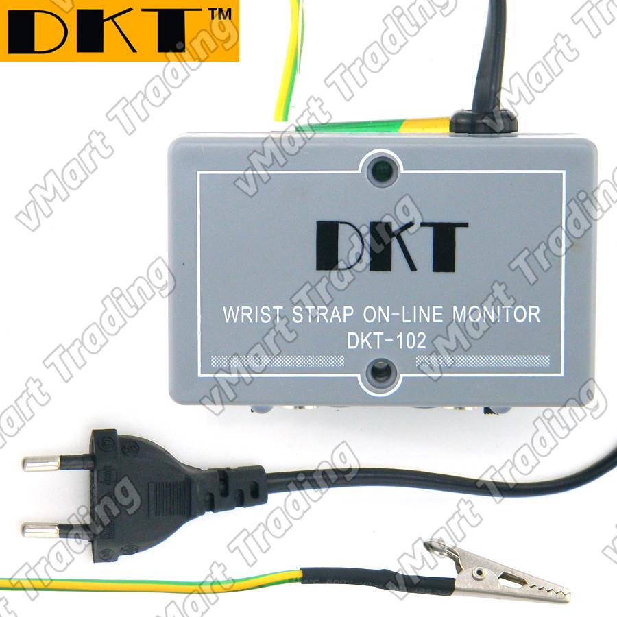 DKT-102 Dual ESD Constant Monitor for Anti-static Wrist Straps &amp; Mats