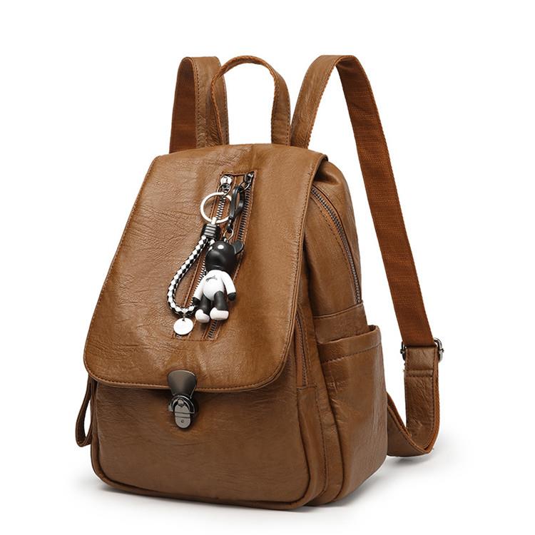 Dlk6610 Pu Leather Backpack Shoulder Bag Handbags