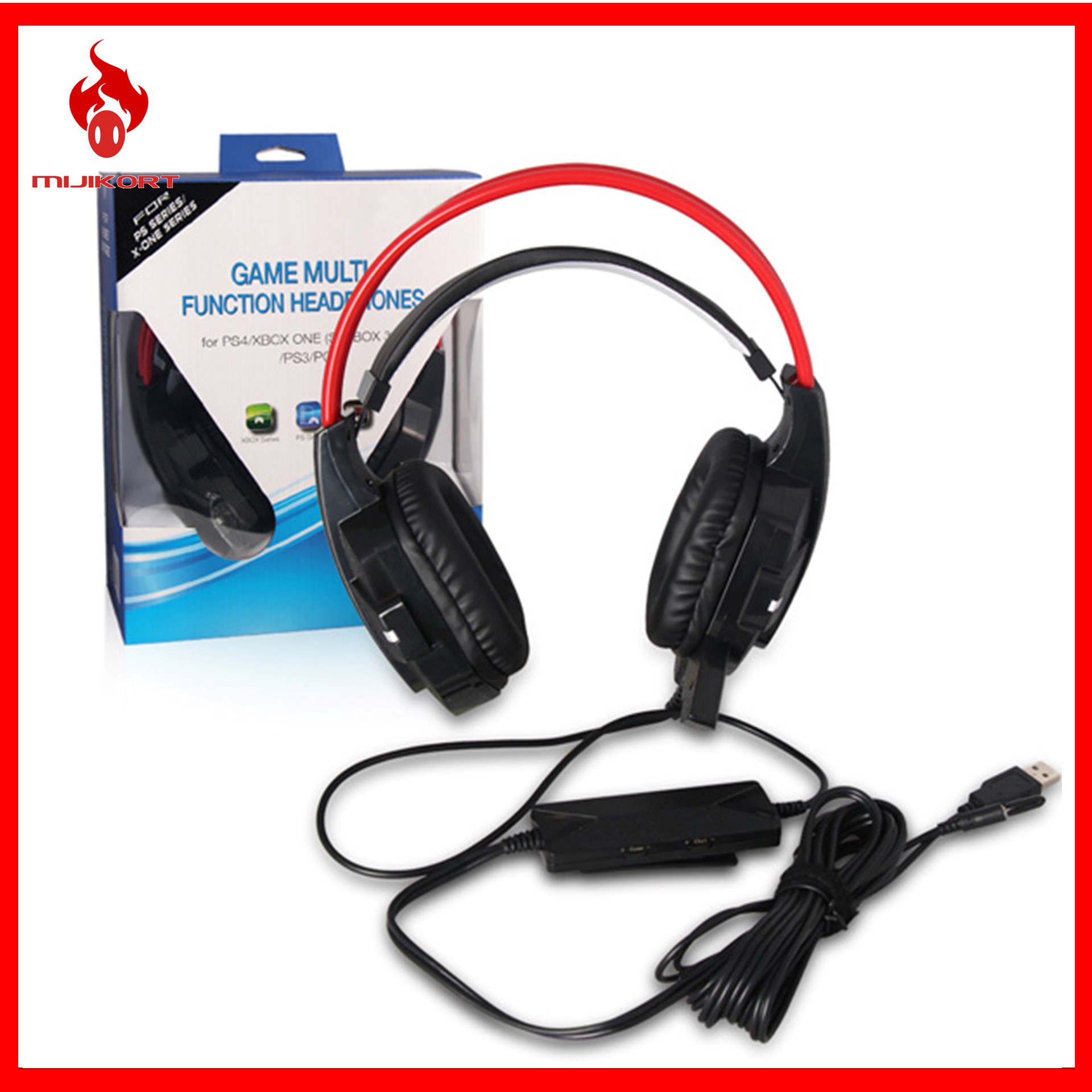DOBE Wired Gaming Headset For PS3/PS4/PC/Xbox One/Xbox 360. ‹ ›