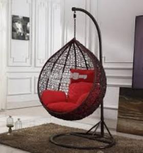 Out Door And Indoor Swing Chair Hanging Rattan Basket