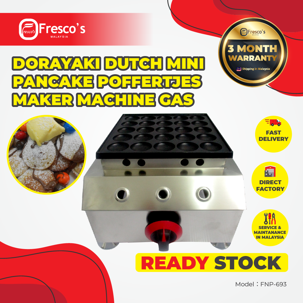 Dorayaki Dutch Mini Pancake Poffertjes Maker Machine Gas