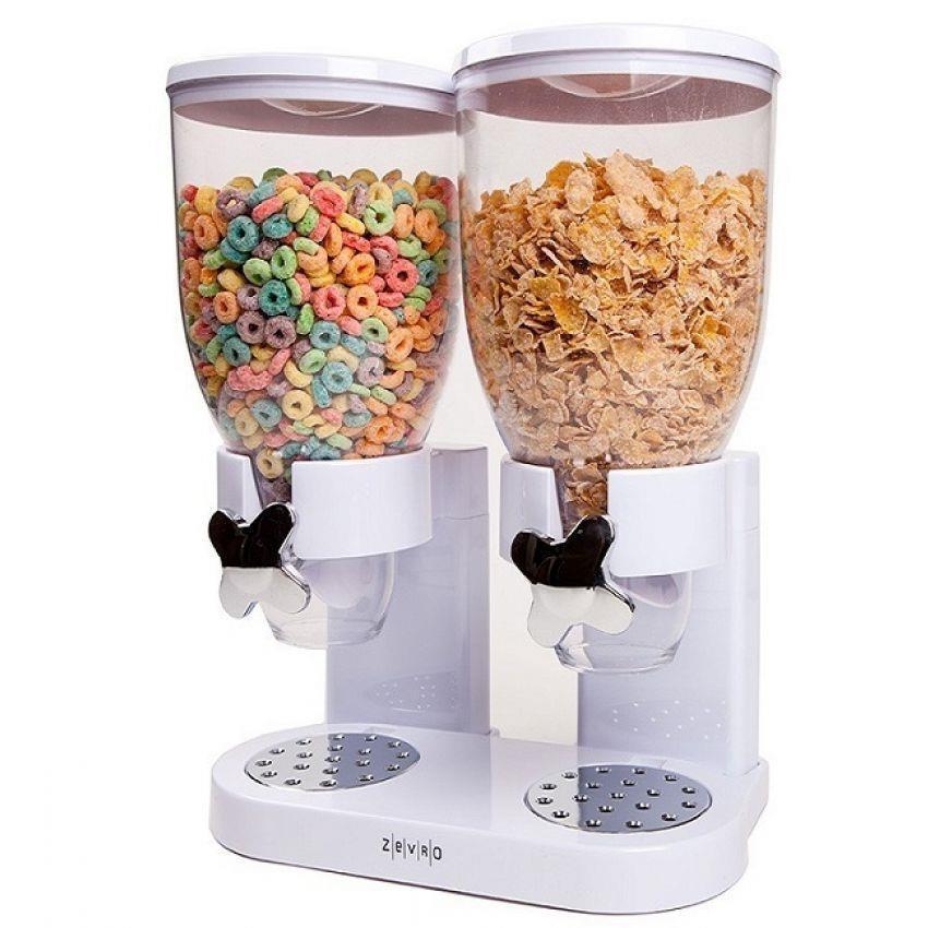 DOUBLE CEREAL DISPENSER DRY FOOD STO (end 4/22/2017 5:15 PM)