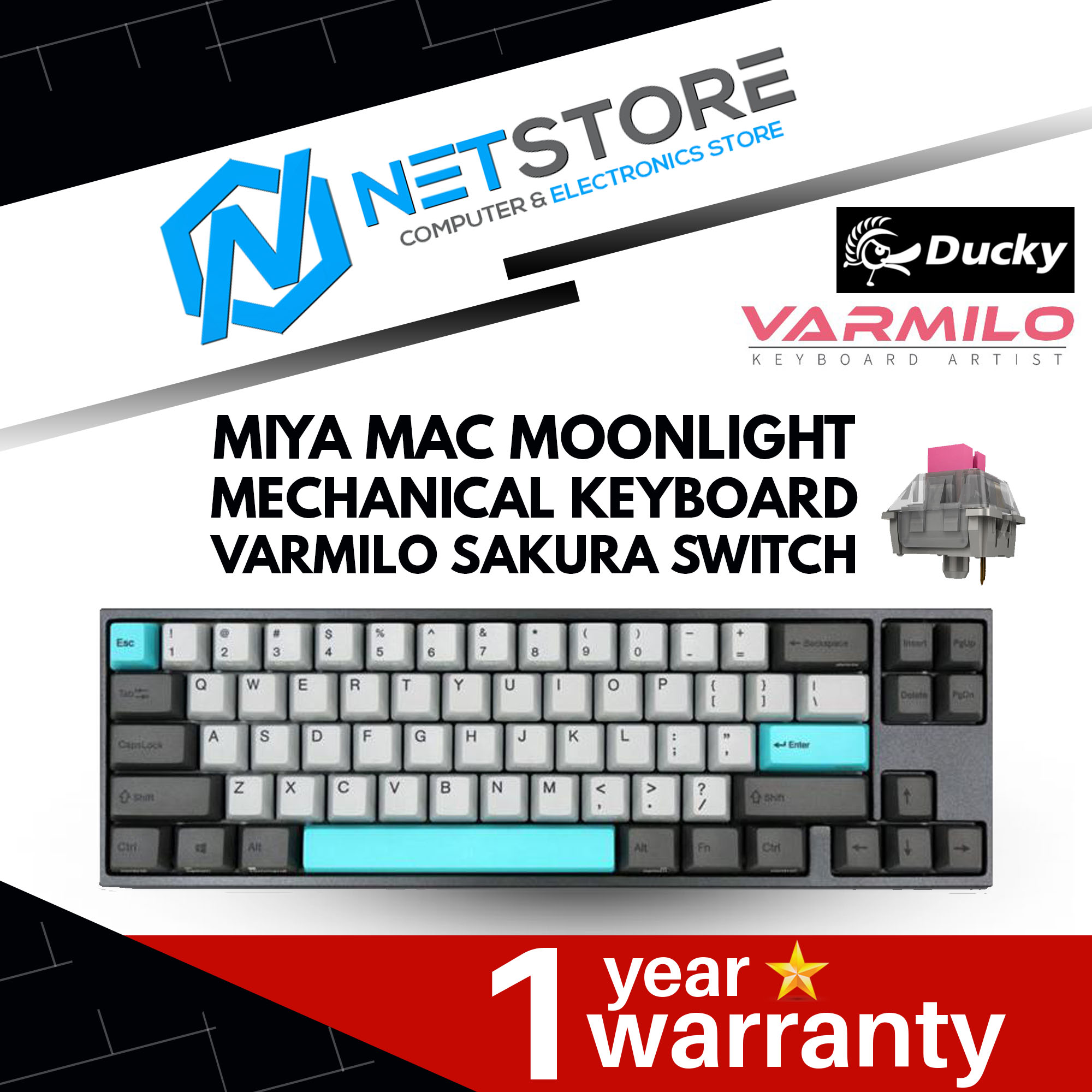 DUCKY X VARMILO MIYA MAC MOONLIGHT (end 2/19/2024 1200 AM)