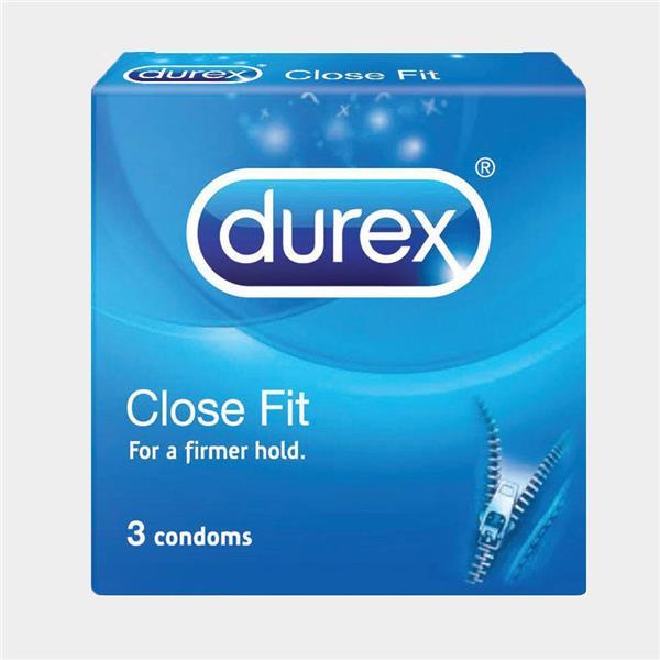Durex Close Fit Condom 3's (Extra Tight Fitting Condoms)
