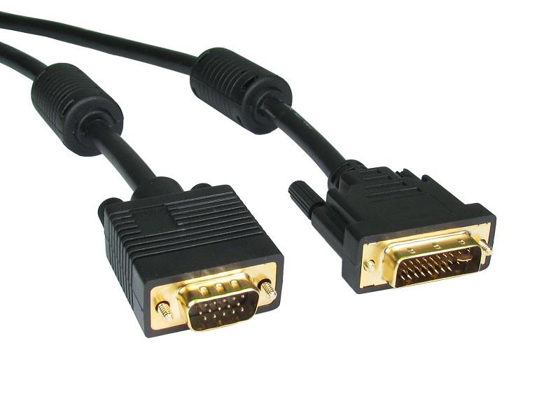 DVI 24+5 (M) TO VGA (M) CABLE 1.8M, F780-2