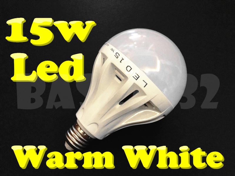  E27  15W Large Warm White Led Light Bulb 1366.1 