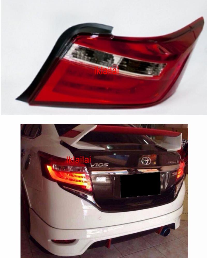 Eagle Eyes Toyota VIOS '13-14 LED Light Bar Tail Lamp [Red-Clear]
