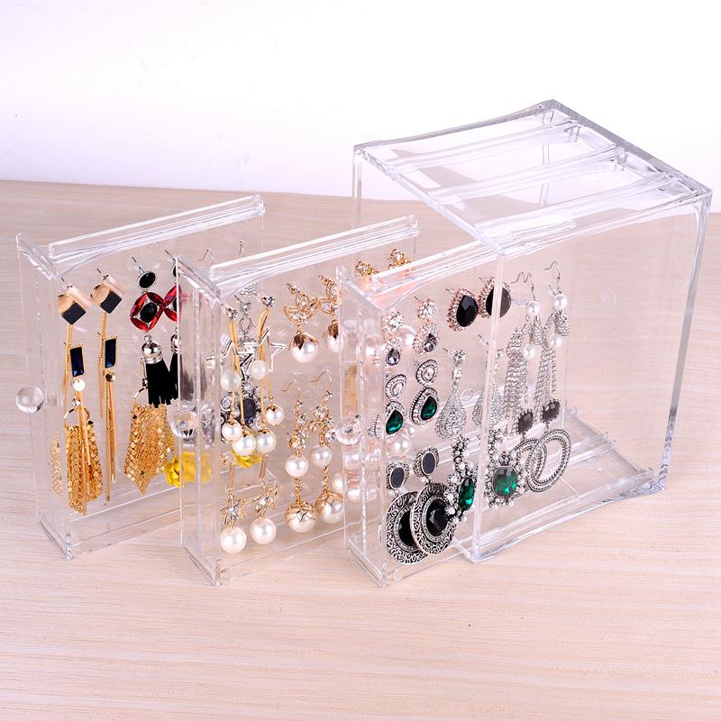 earring holder acrylic storage box jewellery case 3 panel display gracias 1605 27 Gracias@4