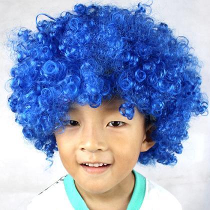 crazy blue wig