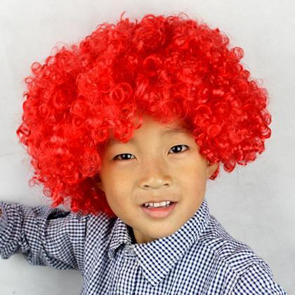 red curly wig halloween