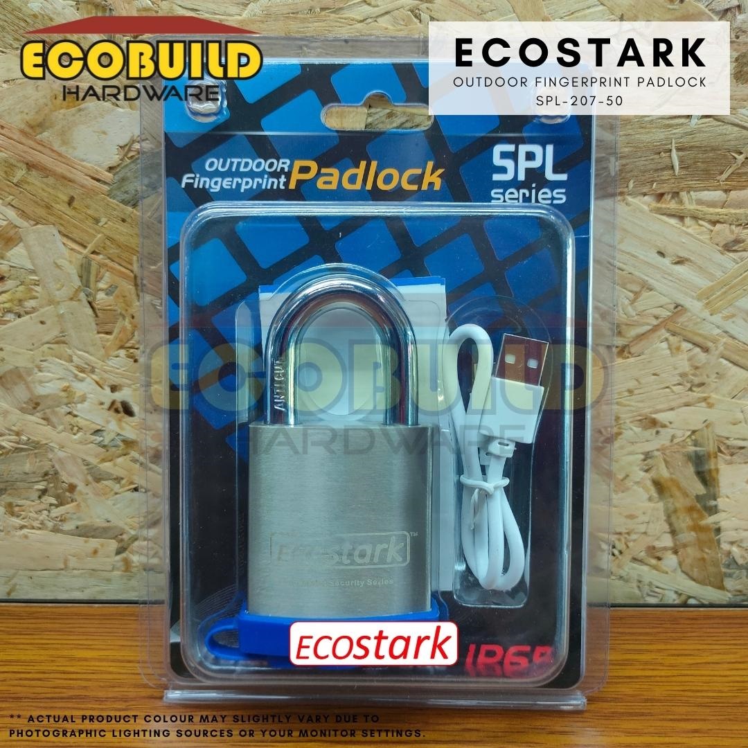 ECOSTARK Outdoor Brass Fingerprint Padlock SPL-207-50