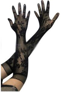black net gloves