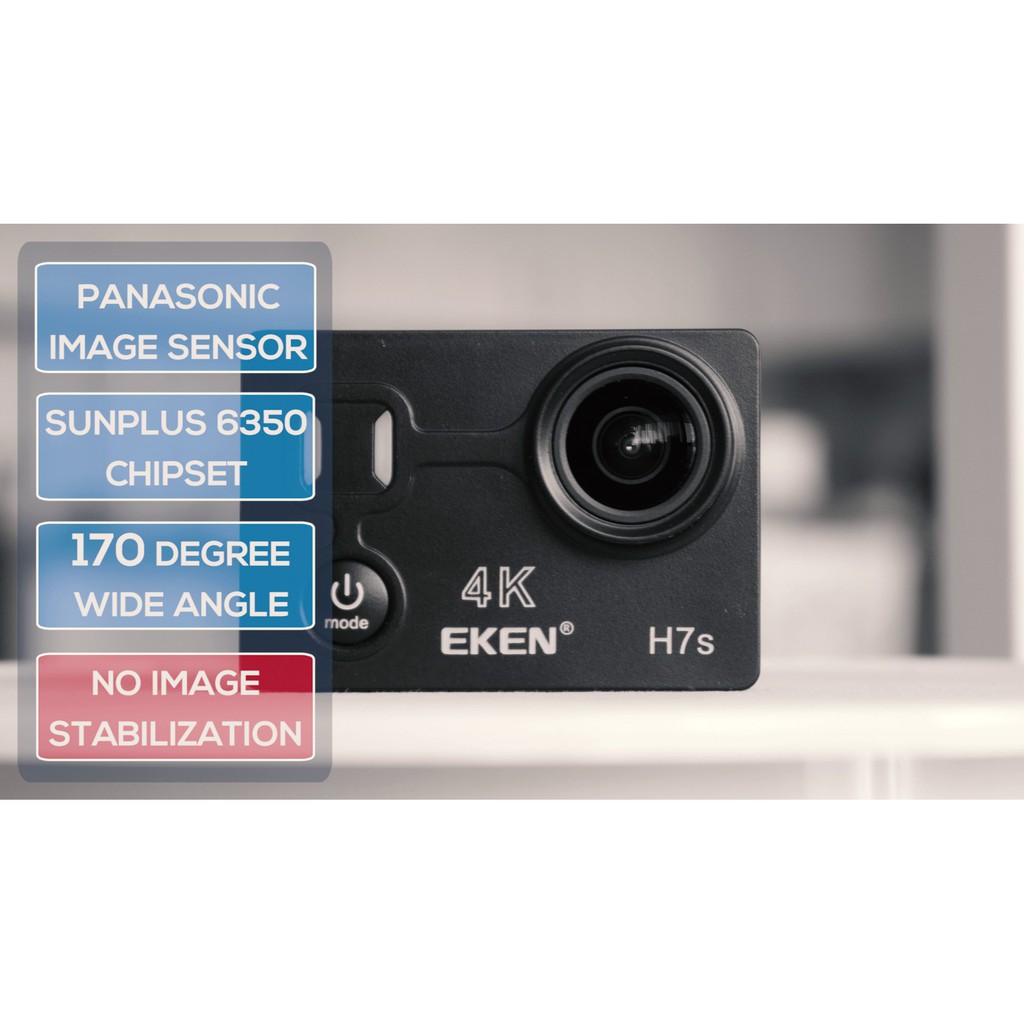 Eken H7S Touch Screen 4k Ultra HD Waterproof Action Cam
