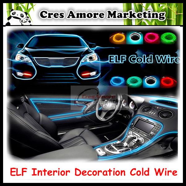 El Car Interior Atmosphere Decoration Ambience Cold Wire Light