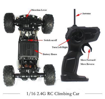 Electric High Power RC Car Remote Control Toy Climbing Car
