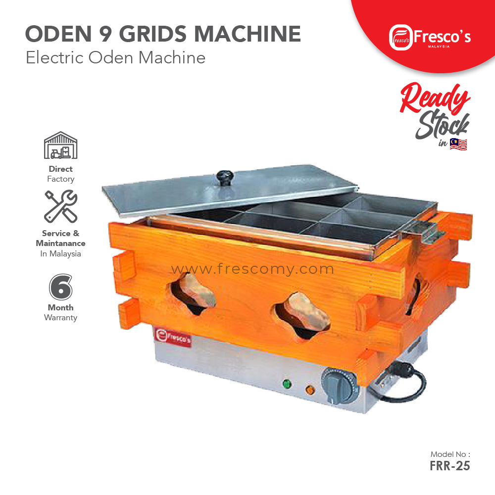 Electric Oden 9 Grids FRR-25 Oden Machine