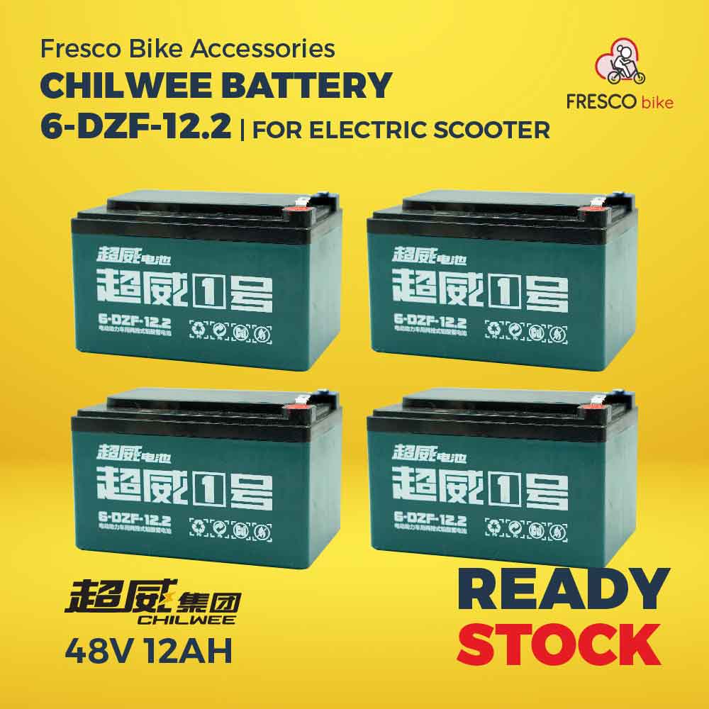 Electric Scooter/bike CHILWEE Battery 48V12AH 4pcs
