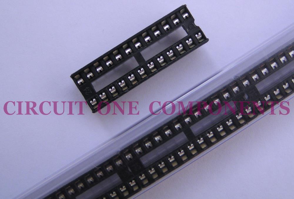 Electronic Component - 24 pin DIL IC Holder [ Narrow ] - each