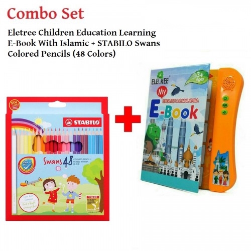 Eletree Children Education Learning Islamic E-Book + STABILO Swans Color Penci