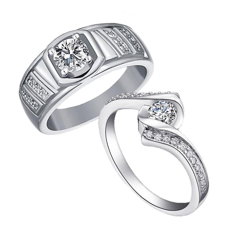 Elfi 925 Genuine Silver Couple Ring C33