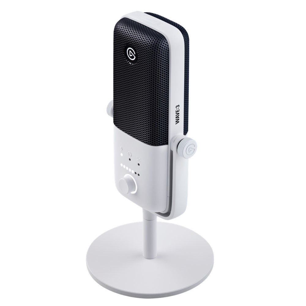 Elgato 3 USB Premium Microphone and Digital Mixing Solution (White)