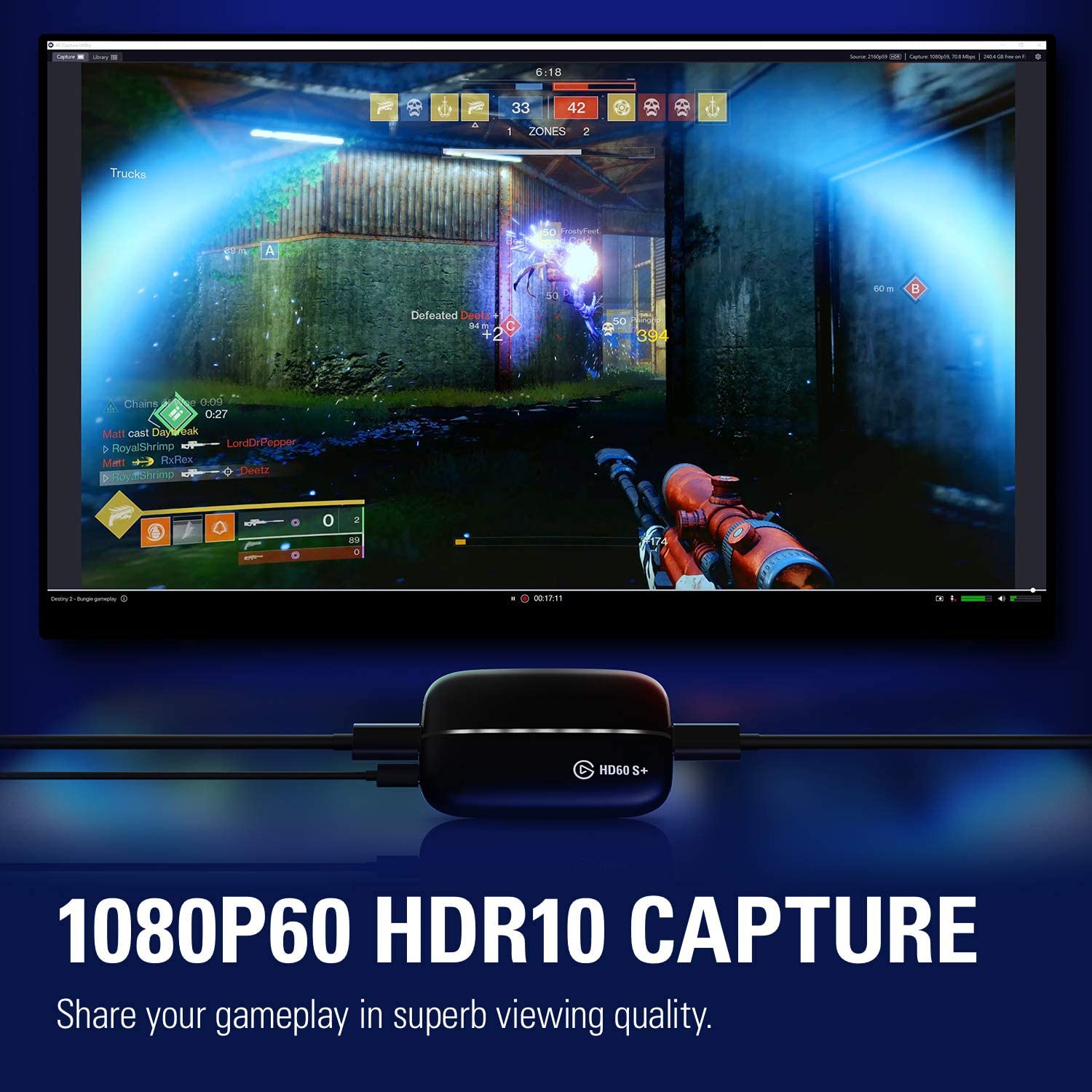 Elgato HD60 S+ Game Capture Card 10 (end 2/11/2023 12:00 AM)