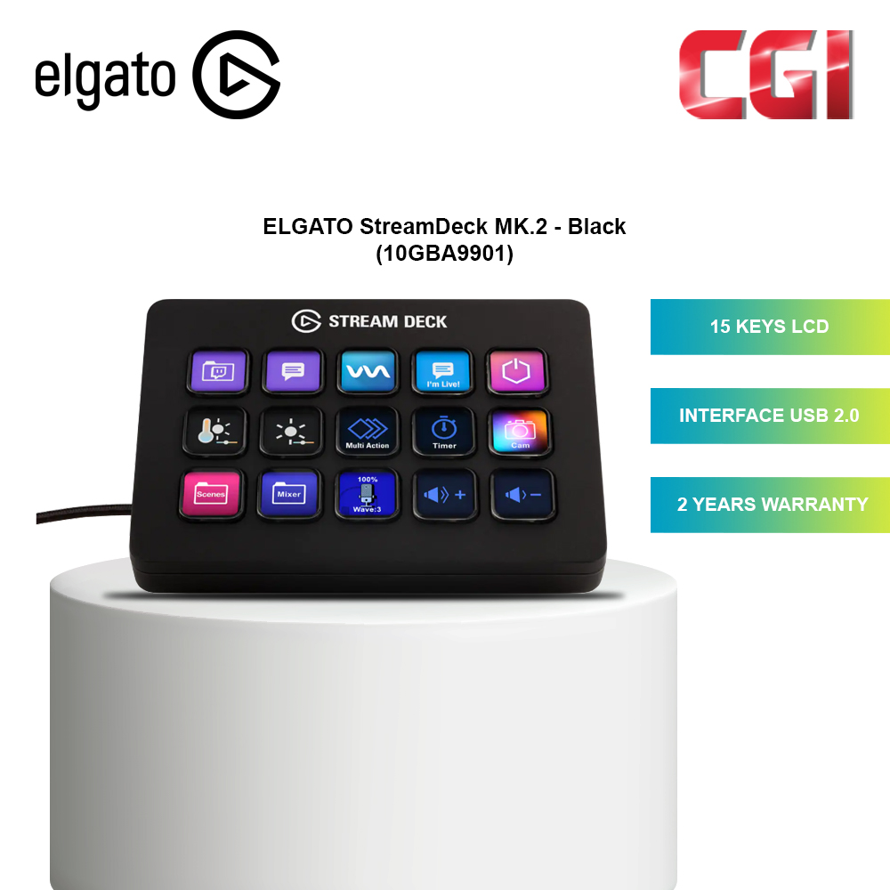 Elgato Stream Deck MK.2 15 Customizable LCD Keys - 10GBA9901
