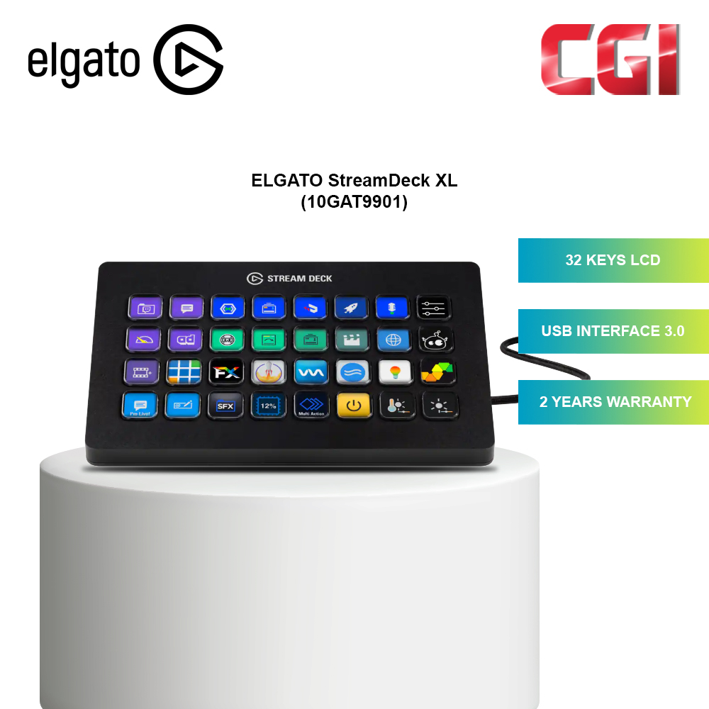 Elgato Stream Deck XL 32 Customizable LCD Keys - 10GAT9901