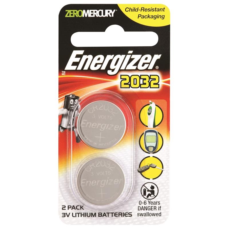Energizer 2032 3V Lithium Batteries 2pc