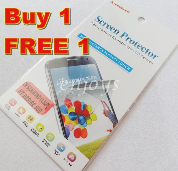 Enjoys: 2x DIAMOND Clear LCD Screen Protector for HTC Desire 600